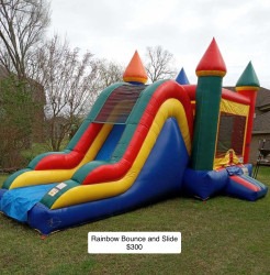 IMG 3660 1747602981 Rainbow Bounce House With Slide and Pool